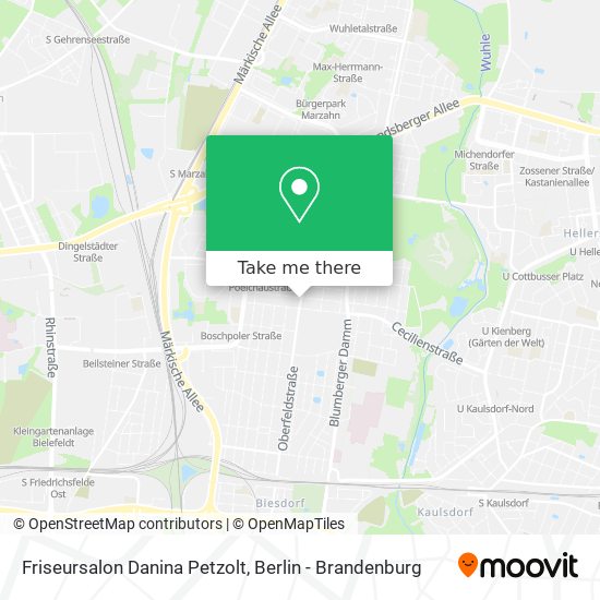 Friseursalon Danina Petzolt map