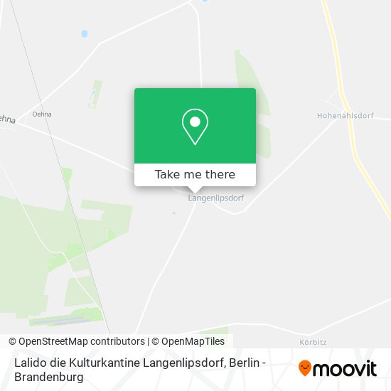 Карта Lalido die Kulturkantine Langenlipsdorf