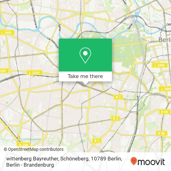 wittenberg Bayreuther, Schöneberg, 10789 Berlin map