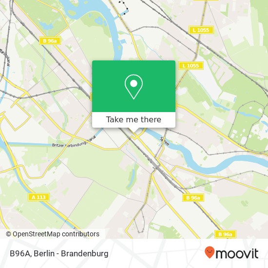 Карта B96A, Niederschöneweide, 12487 Berlin