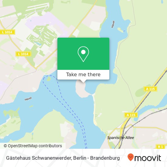 Карта Gästehaus Schwanenwerder