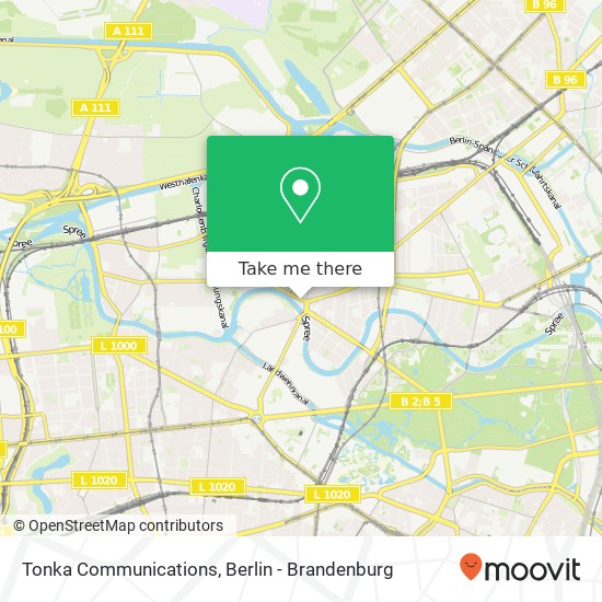 Tonka Communications, Alt-Moabit map