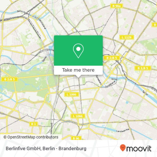 Карта Berlinfive GmbH, Friedrichstraße 171