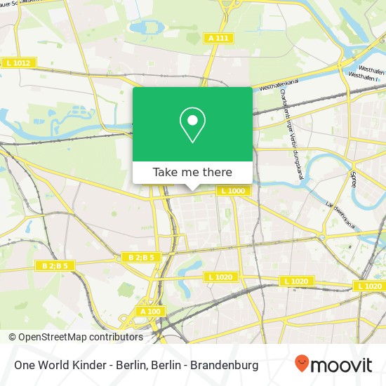 One World Kinder - Berlin, Spandauer Damm map