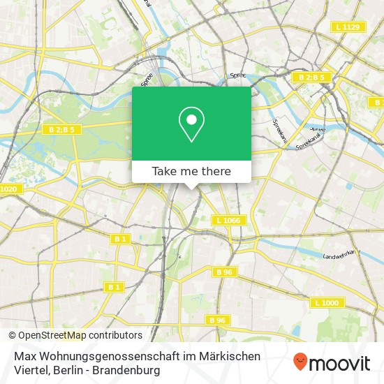 Max Wohnungsgenossenschaft im Märkischen Viertel map