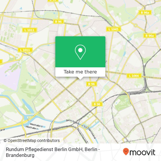 Карта Rundum Pflegedienst Berlin GmbH, Oudenarder Straße 16