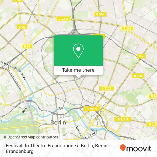 Festival du Théâtre Francophone à Berlin map