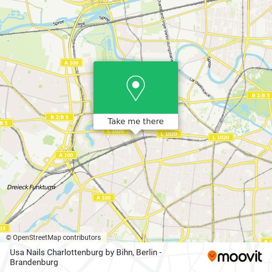 Usa Nails Charlottenburg by Bihn map