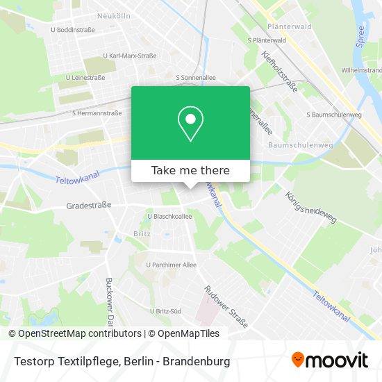 Testorp Textilpflege map
