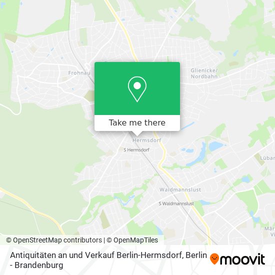 Antiquitäten an und Verkauf Berlin-Hermsdorf map