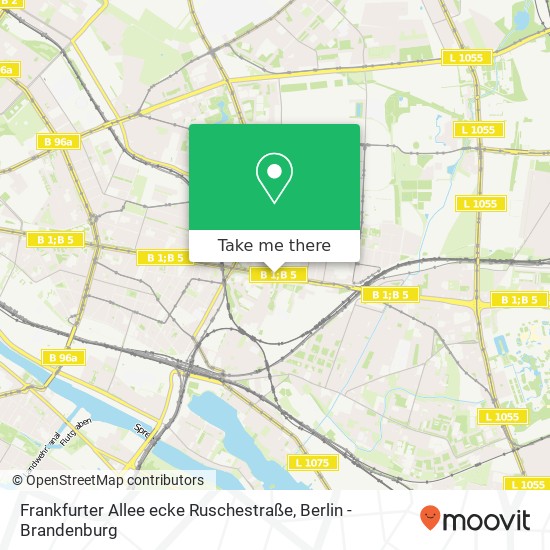 Frankfurter Allee ecke Ruschestraße, Lichtenberg, 10367 Berlin map