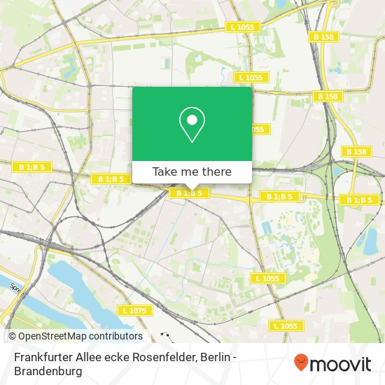 Frankfurter Allee ecke Rosenfelder, Rummelsburg, 10317 Berlin map