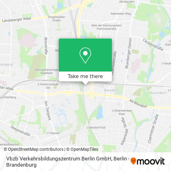 Карта Vbzb Verkehrsbildungszentrum Berlin GmbH