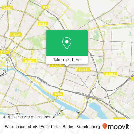 Warschauer straße Frankfurter, Friedrichshain, 10243 Berlin map