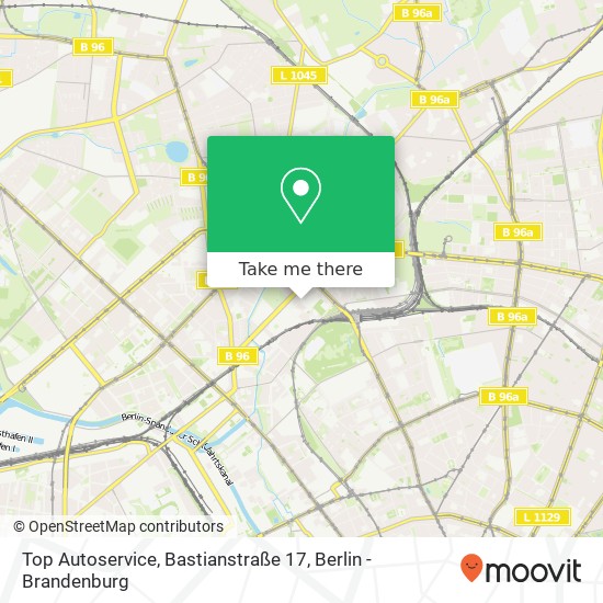 Карта Top Autoservice, Bastianstraße 17