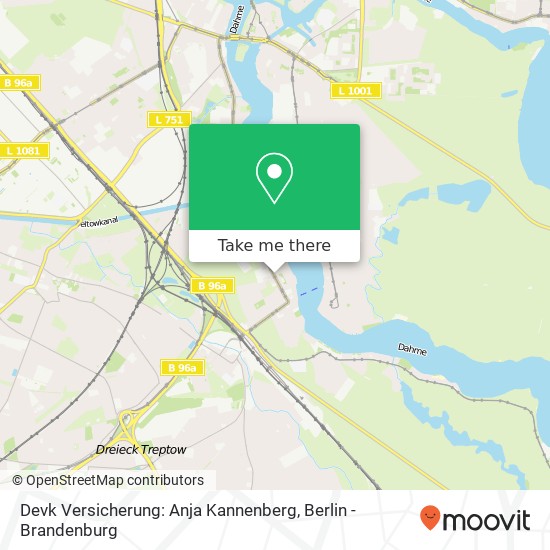 Devk Versicherung: Anja Kannenberg, Regattastraße 93 map