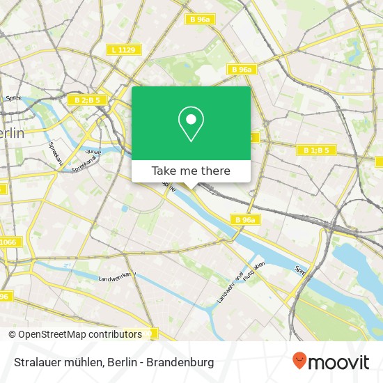 Карта Stralauer mühlen, Friedrichshain, 10243 Berlin