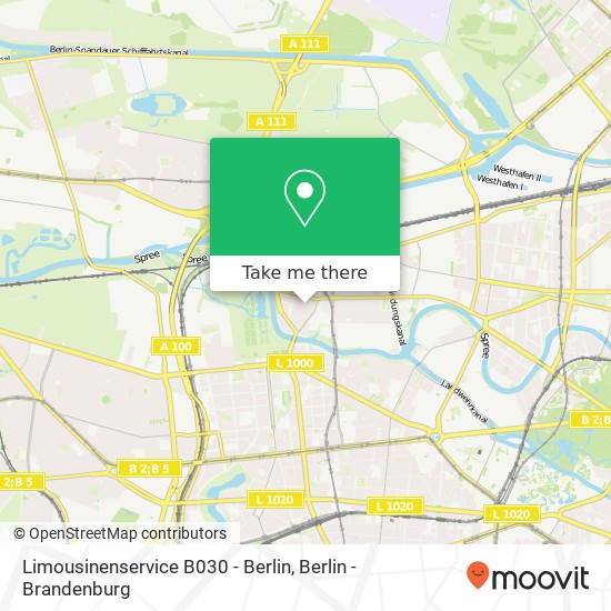 Карта Limousinenservice B030 - Berlin, Tauroggener Straße 10