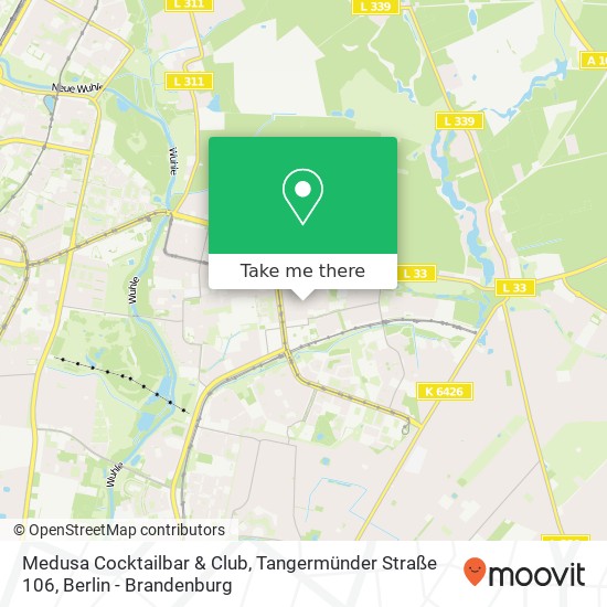 Карта Medusa Cocktailbar & Club, Tangermünder Straße 106