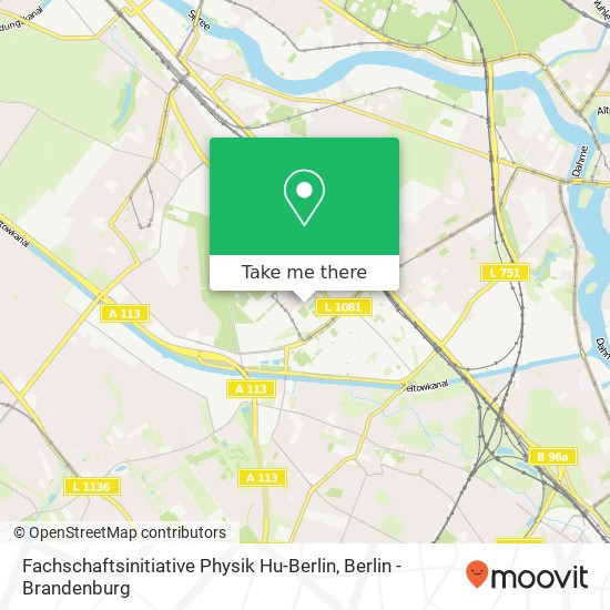 Fachschaftsinitiative Physik Hu-Berlin, Newtonstraße 15 map