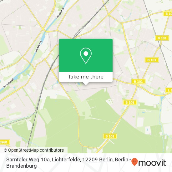 Sarntaler Weg 10a, Lichterfelde, 12209 Berlin map