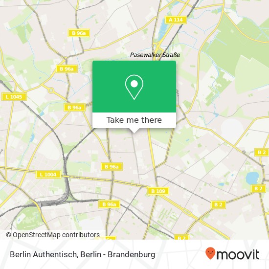 Berlin Authentisch map