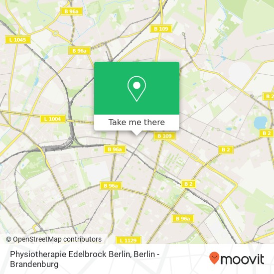 Карта Physiotherapie Edelbrock Berlin, Scherenbergstraße 8