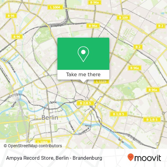 Карта Ampya Record Store, Torstraße 66