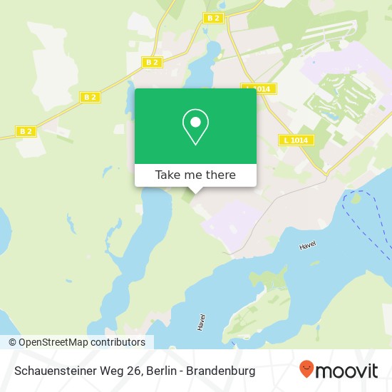 Карта Schauensteiner Weg 26, Kladow, 14089 Berlin
