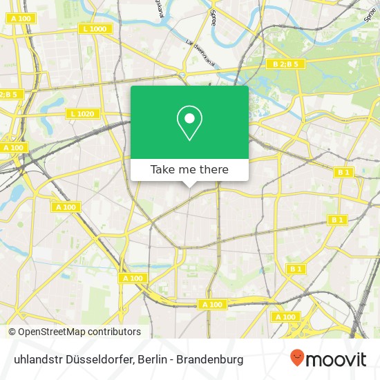 Карта uhlandstr Düsseldorfer, Wilmersdorf, 10719 Berlin