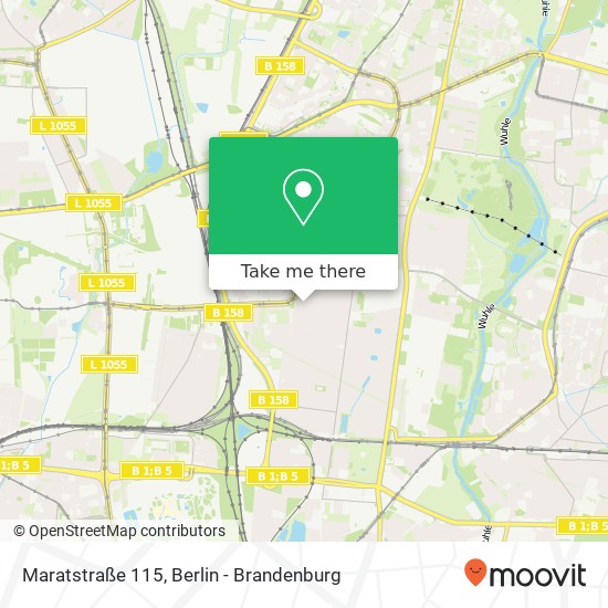 Maratstraße 115, Biesdorf, 12683 Berlin map