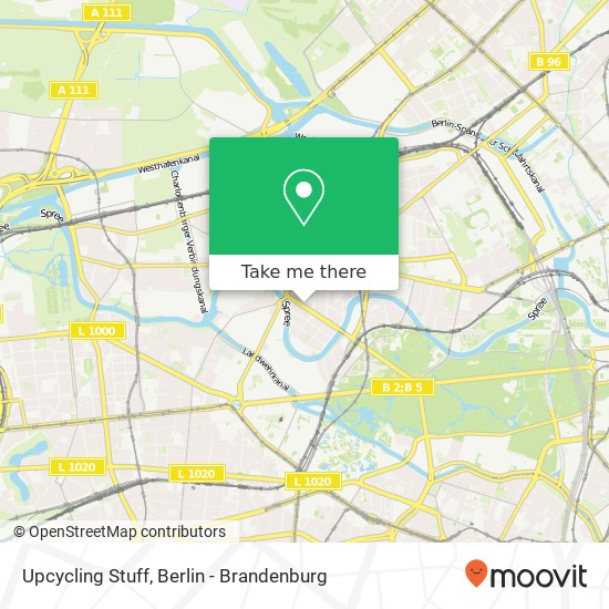 Карта Upcycling Stuff, Levetzowstraße 22