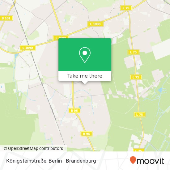 Карта Königsteinstraße, Lichtenrade, 12309 Berlin