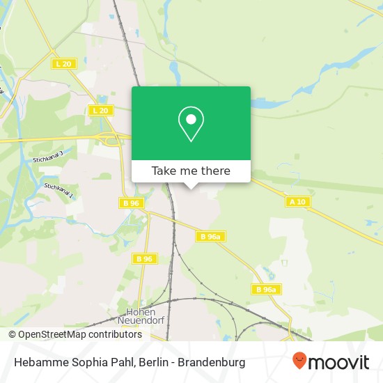 Карта Hebamme Sophia Pahl, Summter Straße