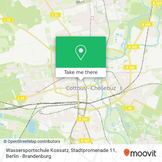 Wassersportschule Kossatz, Stadtpromenade 11 map