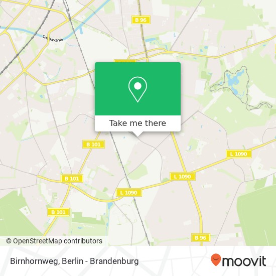 Карта Birnhornweg, Marienfelde, 12277 Berlin