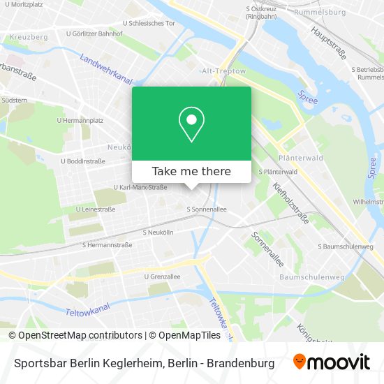 Карта Sportsbar Berlin Keglerheim