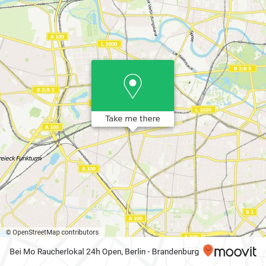 Bei Mo Raucherlokal 24h Open map