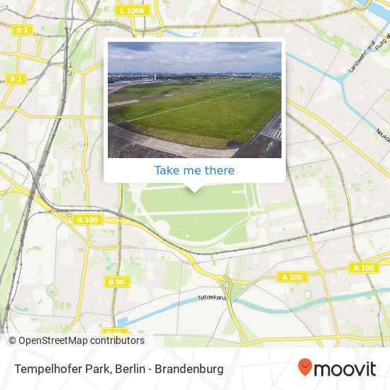 Tempelhofer Park map