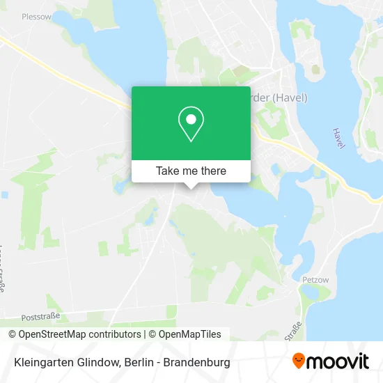 Kleingarten Glindow map