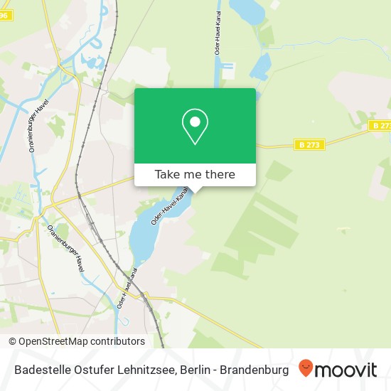 Badestelle Ostufer Lehnitzsee map