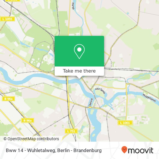 Bww 14 - Wuhletalweg map