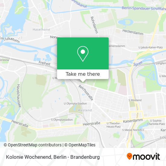 Kolonie Wochenend map