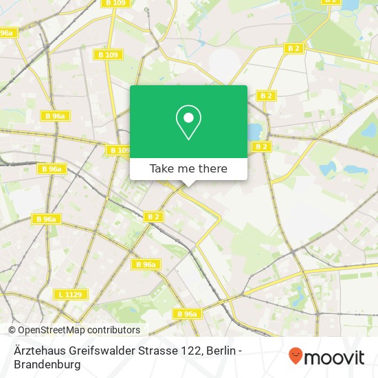 Ärztehaus Greifswalder Strasse 122 map