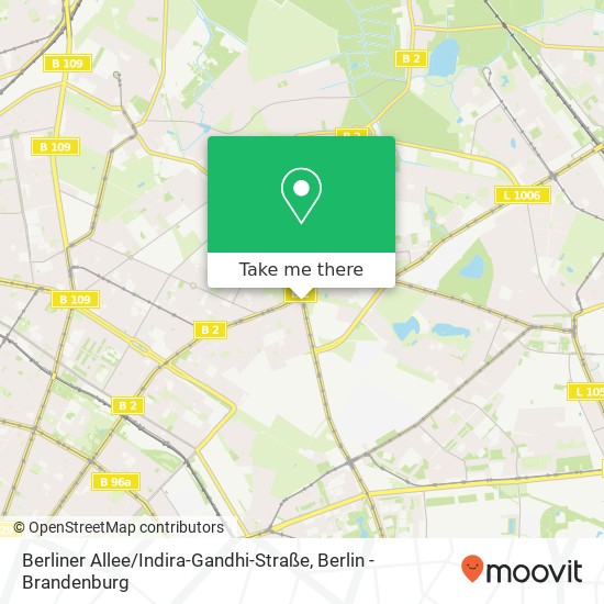 Карта Berliner Allee / Indira-Gandhi-Straße