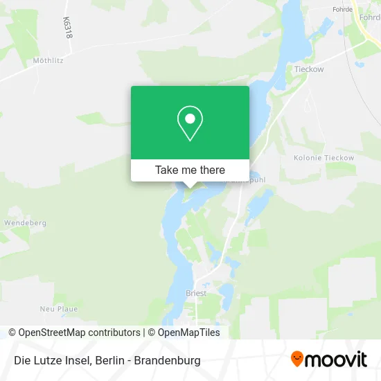 Карта Die Lutze Insel