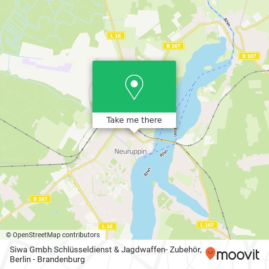 Карта Siwa Gmbh Schlüsseldienst & Jagdwaffen- Zubehör
