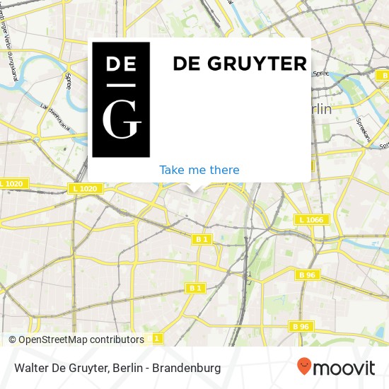 Walter De Gruyter map