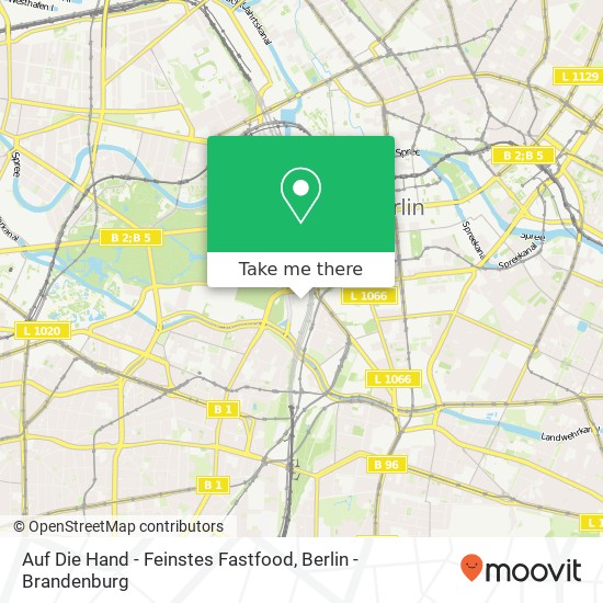 Auf Die Hand - Feinstes Fastfood map