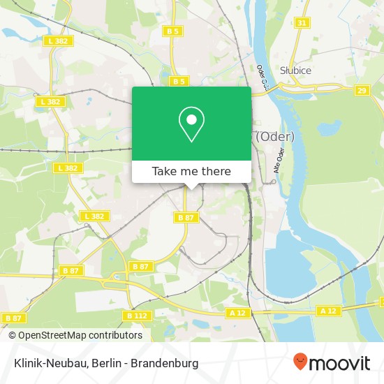 Klinik-Neubau map